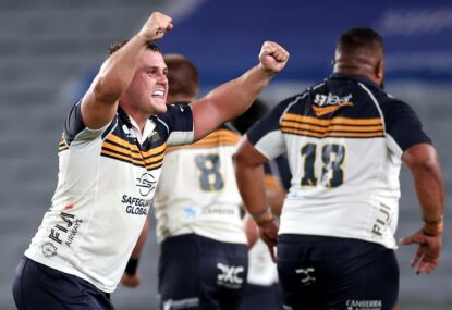 Brumbies snap 12-year drought at Eden Park after last-minute penalty seals famous win, Barrett injury darkens day