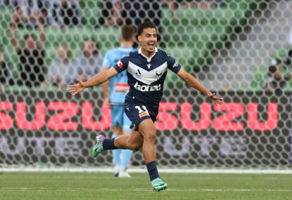 Arzani inspires Victory to big finals win in milestone match as Wanderers' season comes to an end