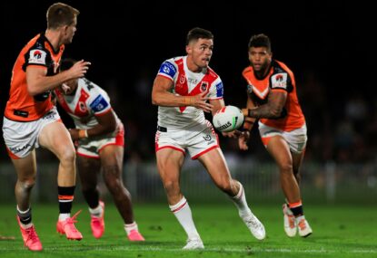 Wests Tigers vs St George Illawarra Dragons: NRL live scores
