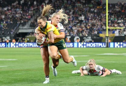 Upton racks up five tries as Jillaroos embarrass England in 86-point shellacking
