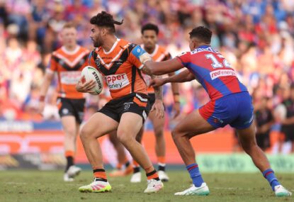 Five and a Kick: Tiger Terrell terrifies as weak Knights hit record low, star duo injured as Storm reign over Warriors