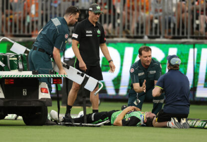 Stars gun's positive update after neck injury in BBL season opener