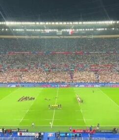 Roar of 澳彩最新体彩结果历史记录: First haka of the 2023 Rugby World Cup!