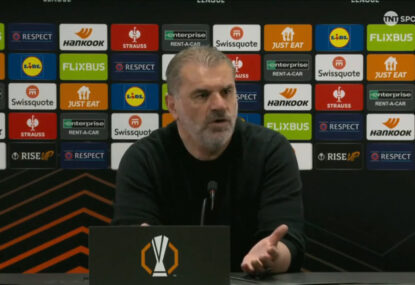 LISTEN: 'Why do I care?' Ange scolds reporter trying to diminish Spurs' Europa success