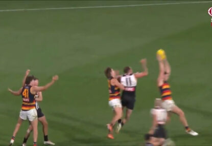 The insanely courageous mark that saved the Showdown for Adelaide