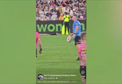 WATCH: Did eagle-eyed Cowboys fan catch Penrith training pulling a sneaky before golden point?