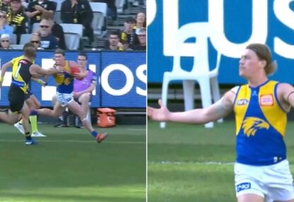 WATCH: Ump ruins Harley Reid's spectacular don't argue by pinging him for running too far