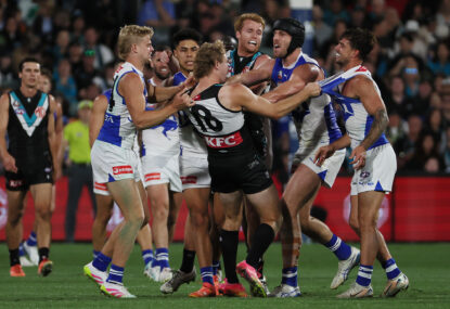 Footy Fix: How North butchered a win Port all but handed to them in 2025's funniest game