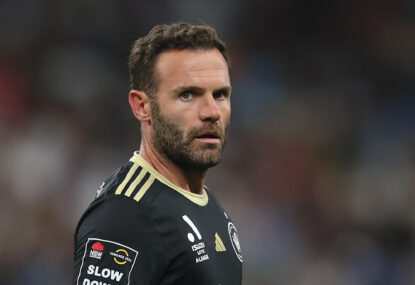 Mata wins praise for 'best game he's played', delightful assist - but Wanderers go down to motivated Mariners