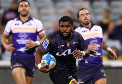Brumbies' top two hopes dealt savage blow as Hurricanes steamroll Larkham's backline to snap losing streak