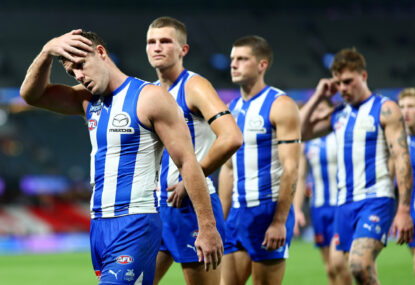 Footy Fix: North just let the BLUES kick 24 goals on them. This might be rock bottom