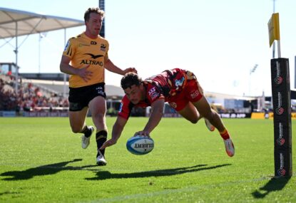 Kiwi's FIVE-TRY effort equals Super Rugby record in runaway win over Force, O'Connor's timely Wallabies reminder