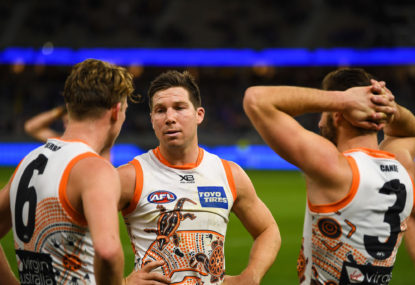 GWS Giants vs West Coast Eagles: AFL live scores