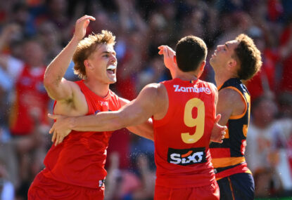 Footy Fix: Desperate Suns, never-say-die Crows and THAT controversial end - how 2025's best game was won (and lost)